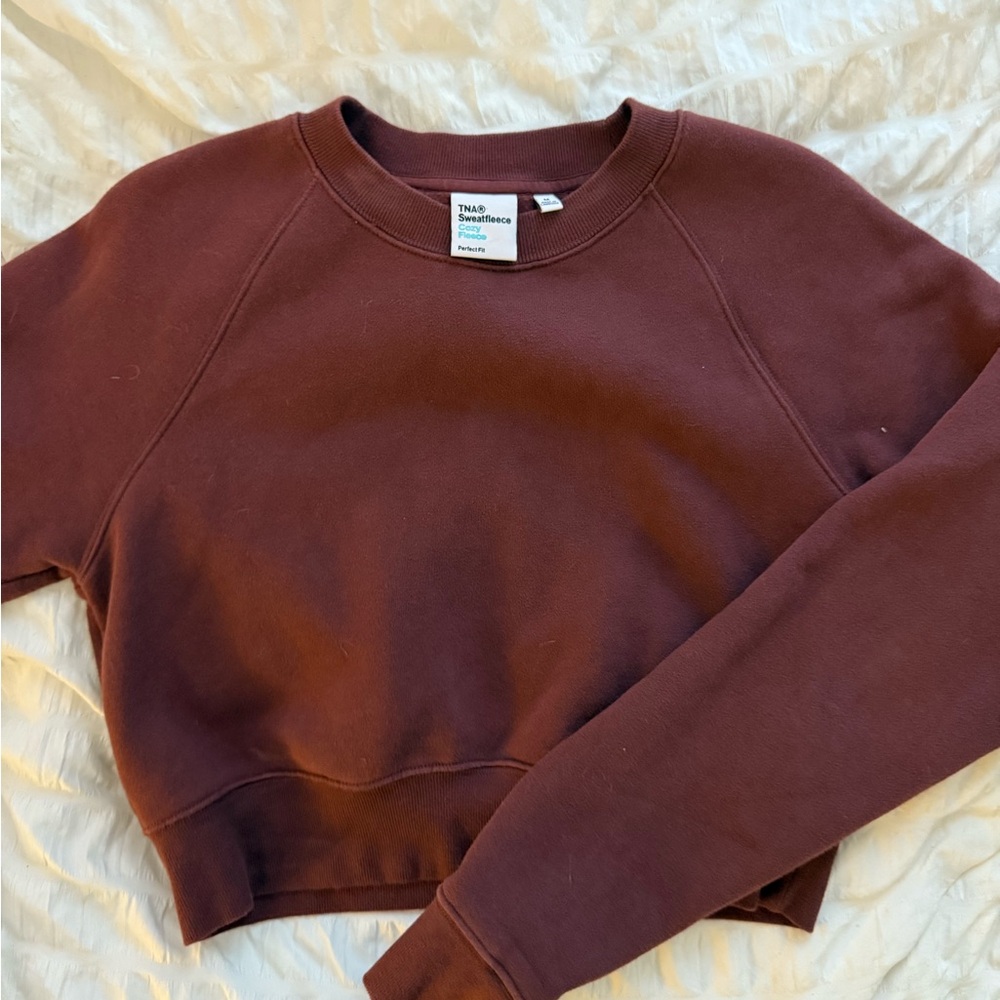 TNA Cozy Cropped Crewneck hoodie